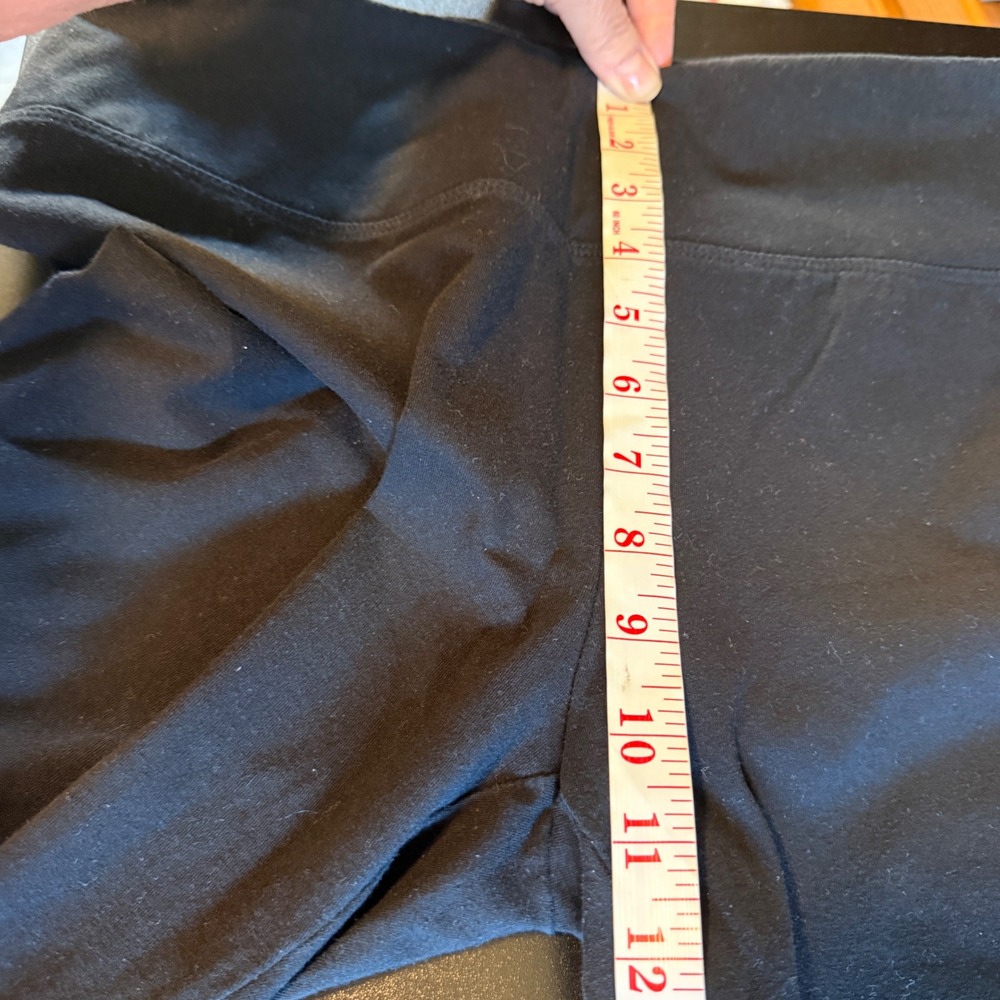 Style & Co Leggings Womens L Black Excellent Cotton Stretch High Rise - Picture 6 of 6